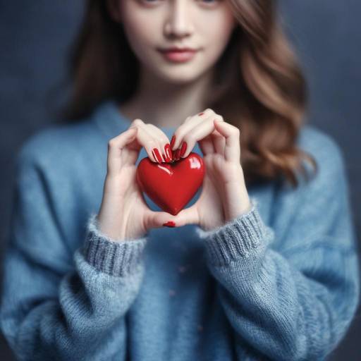 Heart in Hand: A Blurry Close-Up