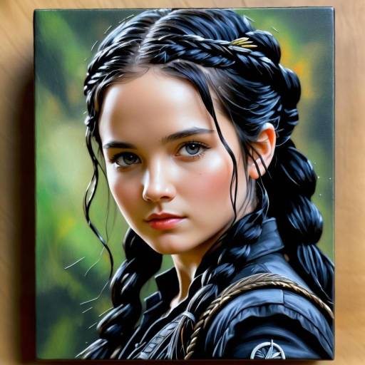 Oil-Painted Portrait of Katniss Everdeen