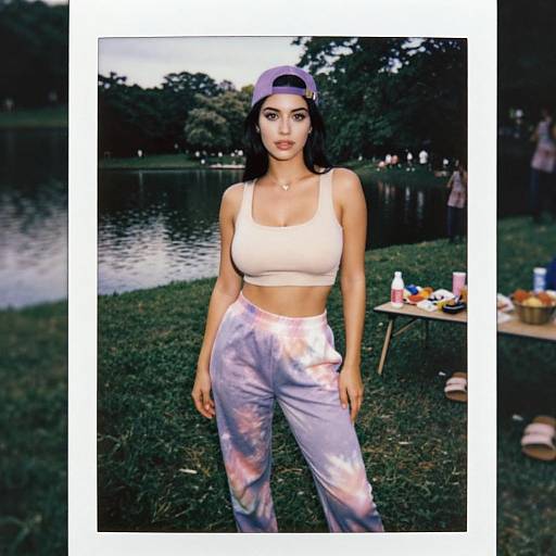 Athletic Woman in Casual Streetwear