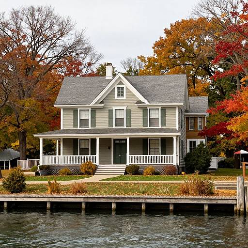 Vintage Cedarburg House by Water