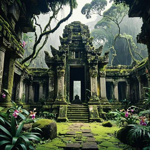Ancient Overgrown Jungle Temple