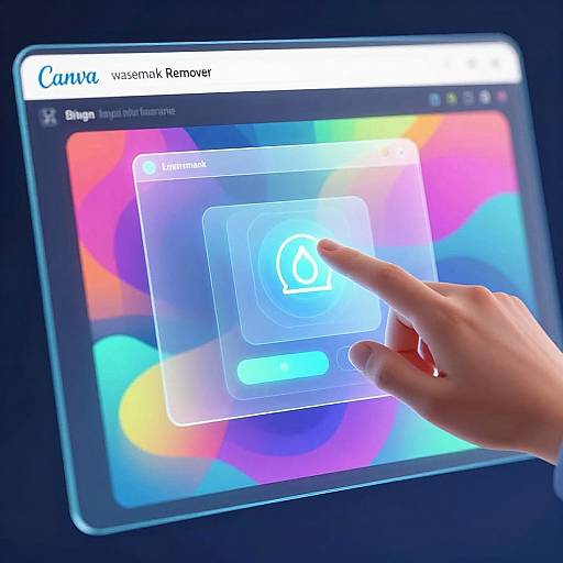 Futuristic Watermark Remover Interface