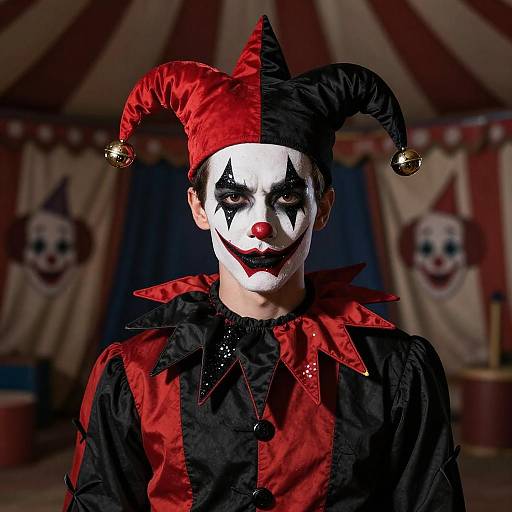 Sinister Jester in Dark Circus
