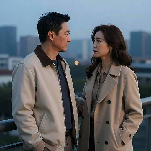 Dusk Embrace: A City Skyline Moment