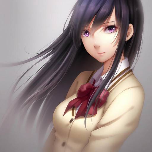 Illustration of Aihara mei, citrus (saburouta) in the style of Tidsean