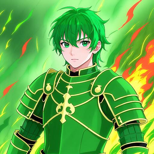 Illustration of Alm (fire emblem), fire emblem in the style of Peach88