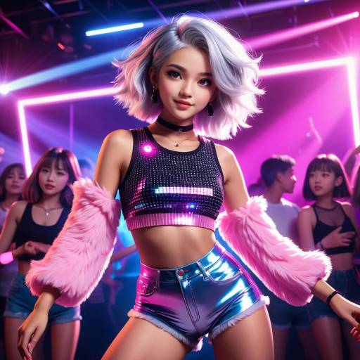 Vibrant Nightclub Dance Scene Vibrant Nightclub Dance Scene