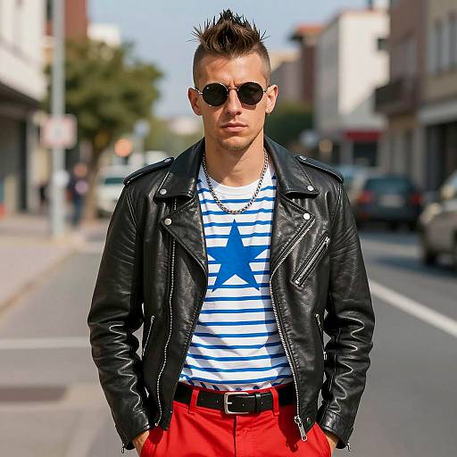 Urban Punk Rock Star Portrait Outdoors