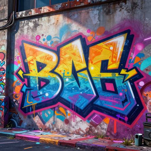 AI Generating Vibrant Urban Graffiti