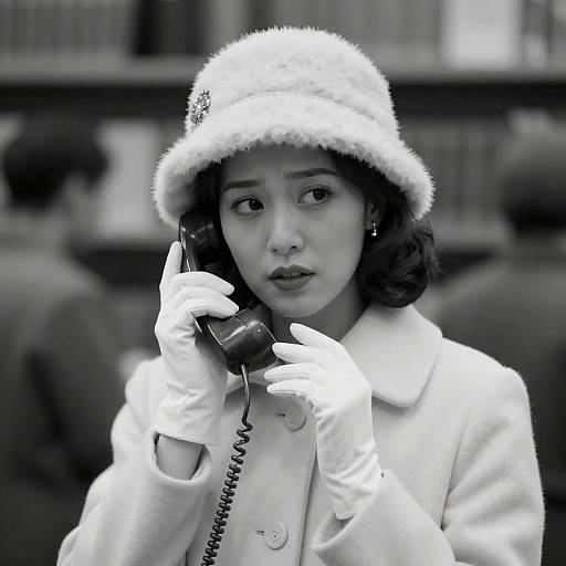 Vintage Elegance: A Woman's Portrait