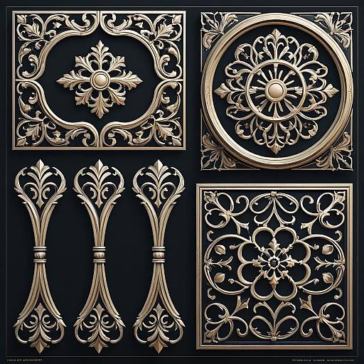 Classical Decorative Ornament Set