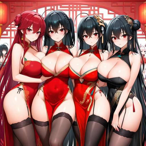 Elegant Girls in Stunning Chinese Outfits
