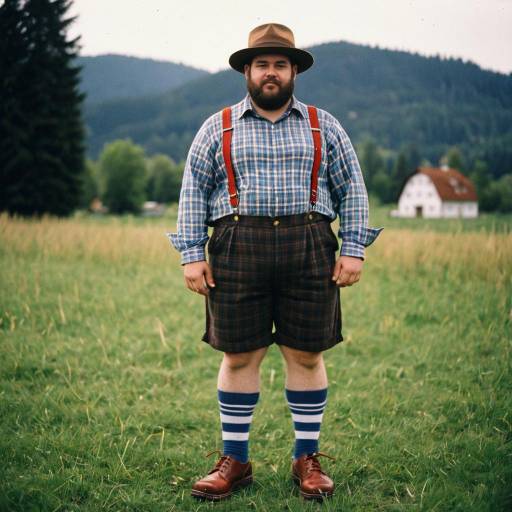 Realistic Plus Size Bavarian Costume Outdoor