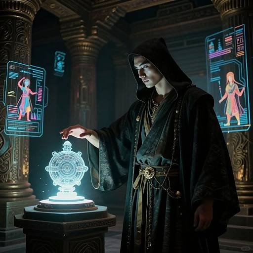 Cyberpunk Samurai in Caravaggio Style