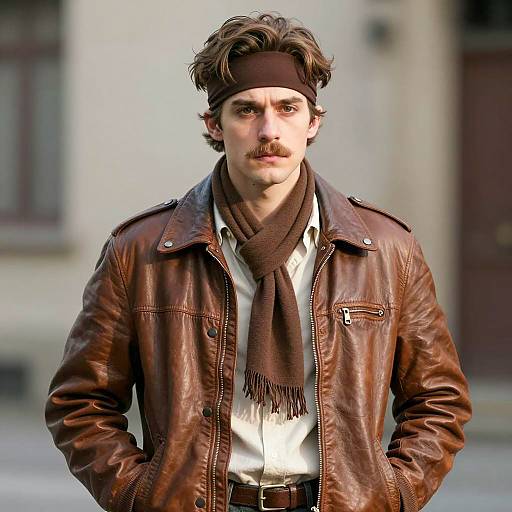 Photorealistic Young Man Costume Portrait