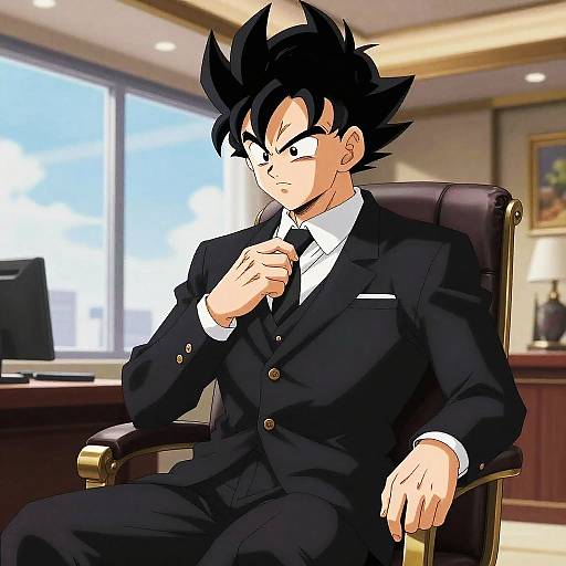 Vegito in Classy Black Suit