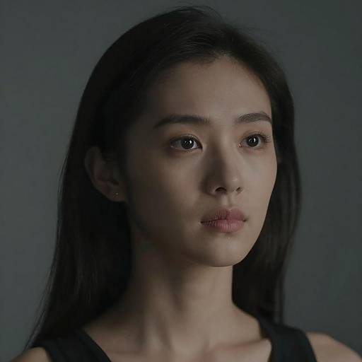 Hergra5000 Cinematic Closeup Portrait Dark Sublime