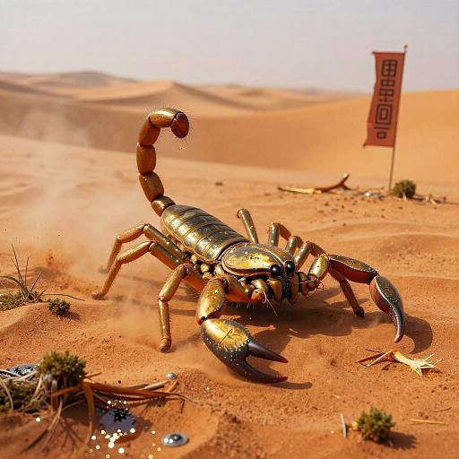 Bronzed Desert Scorpion Sentinel