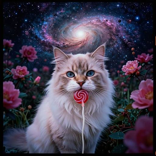 Dreamy Draconian Persian Cat Portrait