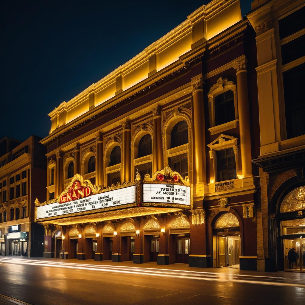 Elegant Grand Theater at Night