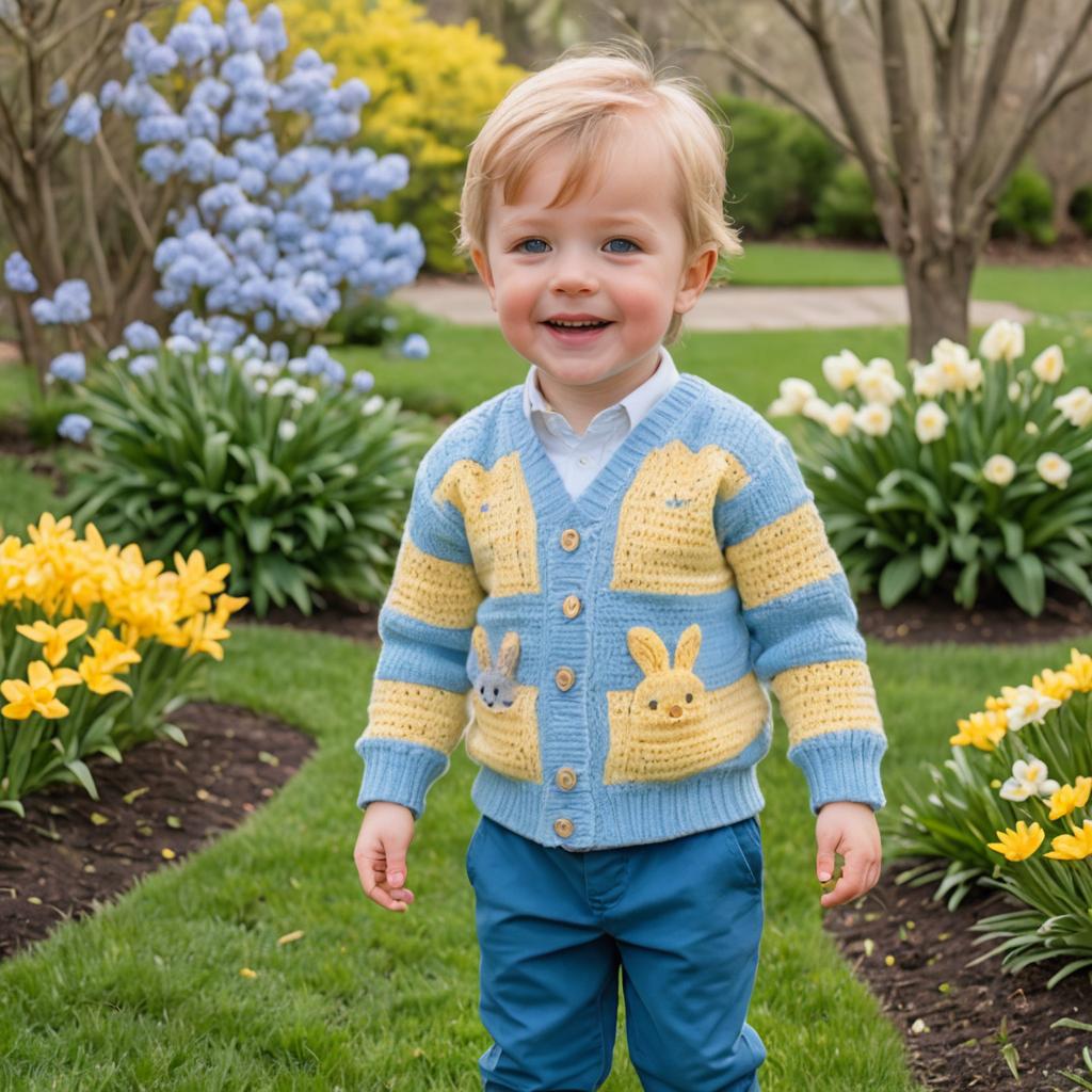 Charming Boy's Easter Outfit in Spring