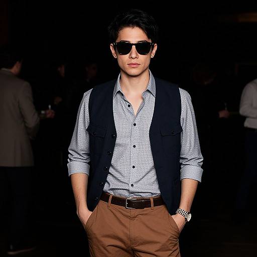 Realistic Male at Plaid Costume Party