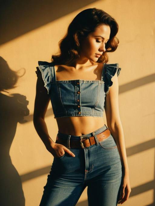 Chic Woman in Modern Casual Attire