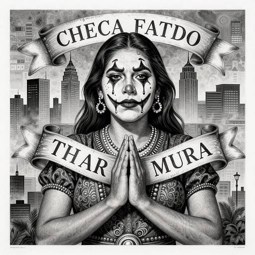Chicano Art: Tear-Streaked Mujer Illustration