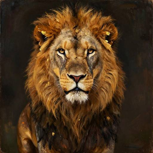 Gustav Klimt Lion with Goonies Monster