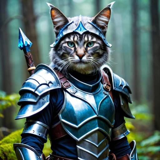 Cat Warrior in Shining Armor