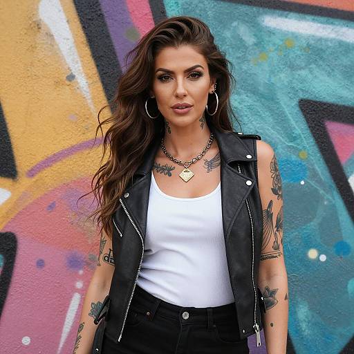 Urban Confidant: A Bold Female Portrait