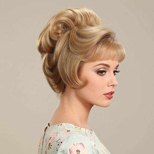 1960s Bouffant Beehive Fashion Model