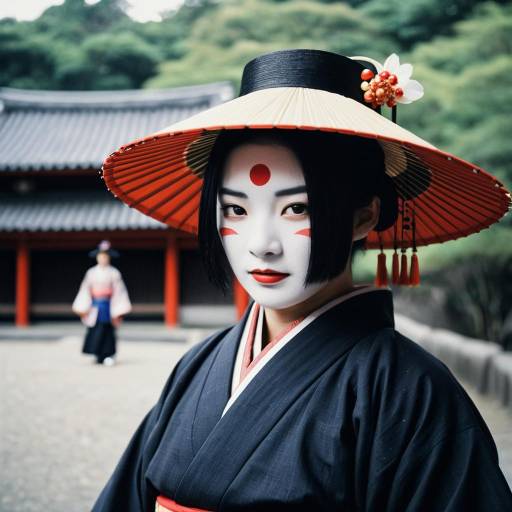 Solo Male in Traditional Kabuki Costume