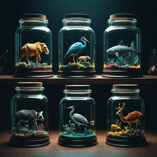 Animals in Glass Jars Collection Animals in Glass Jars Collection