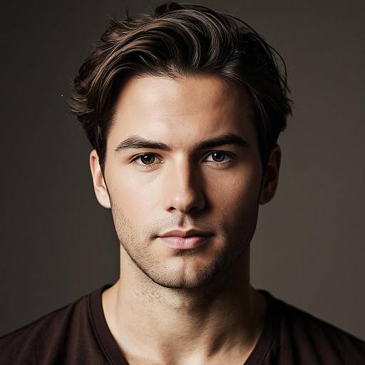 Stylish Modern Portrait of a Handsome Man