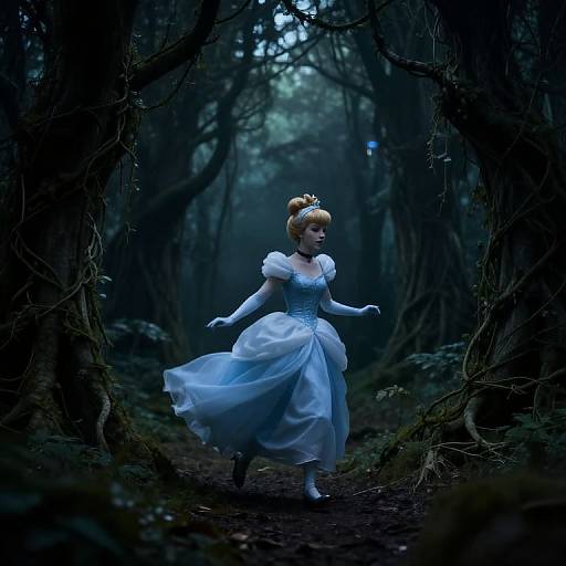 Cinderella in Dark Fairytale Forest