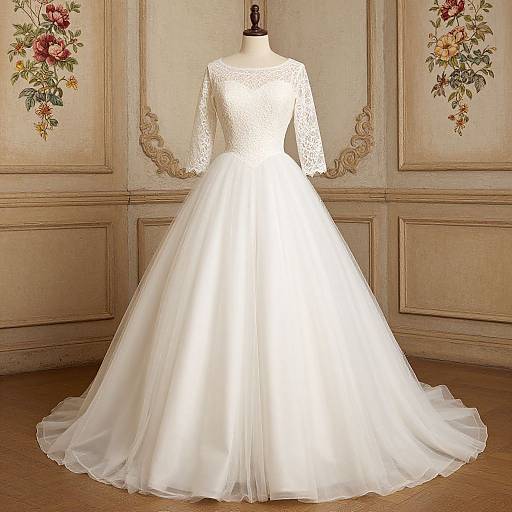Elegant Princess Ball Gown with Lace