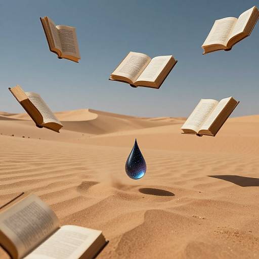 Stardust Teardrop in Whispering Desert