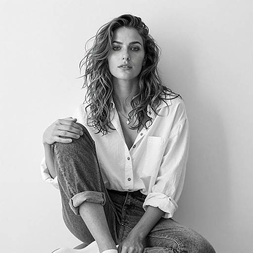 Casual Portrait of a Relaxed Woman