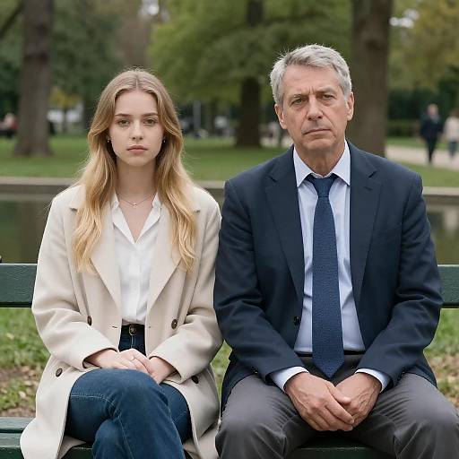Candid Moment on a Park Bench