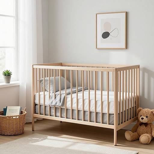 Minimalist Nursery with Natural Accents