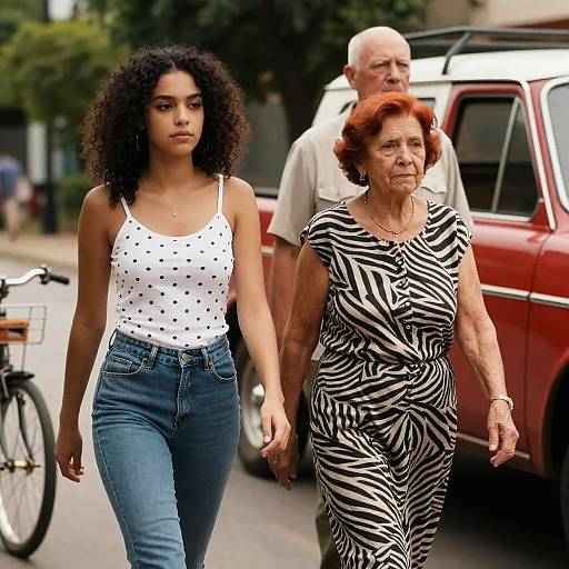 Dynamic Group Portrait with Vintage Truck