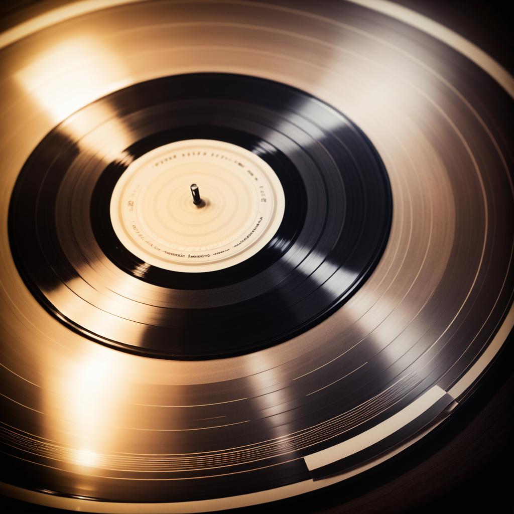 Classic Vinyl Record Close-Up Photography