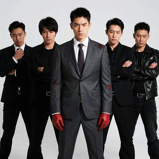 Dramatic Group Portrait with Intense Atmosphere