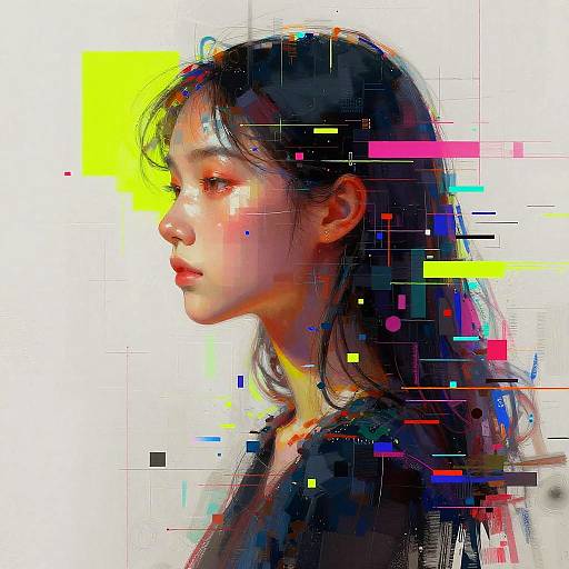 Abstract AI-Inspired Digital Masterpiece