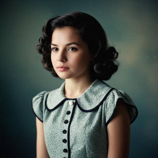 Classic 1940s Dress Portrait of Nina