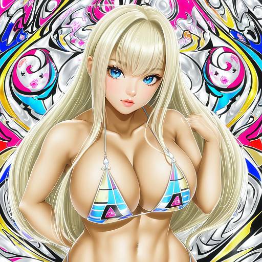 Illustration of Alessandra susu, tokyo 7th sisters in the style of Sugimura tomokazu