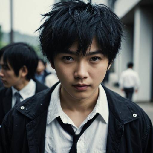 Realistic Male Costume Portrait in Focus