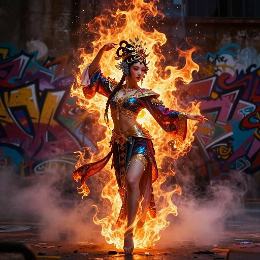 Epic Urban Graffiti Opera Concept Art