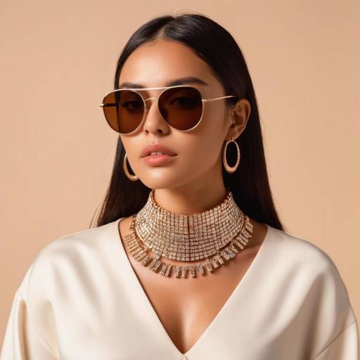 Minimalistic Necklace on Influencer in Sunlight